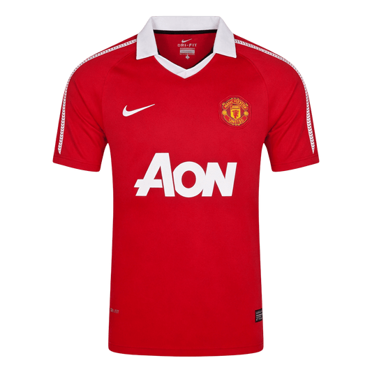 Retro Manchester United Thuis Voetbalshirt 2010/11 - voorkant