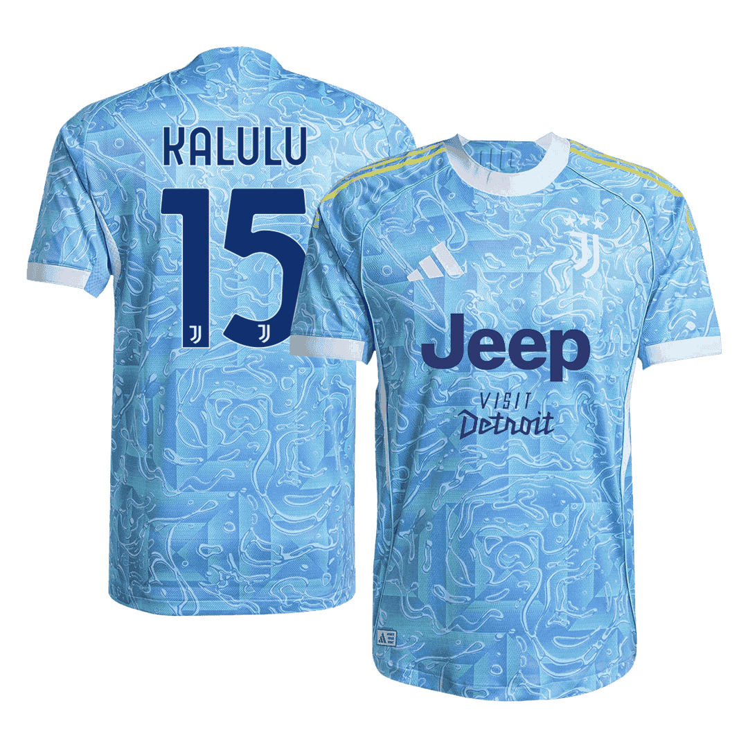 KALULU #15 Juventus Uit Spelersversie Voetbalshirt 2025/26 - Slim Fit