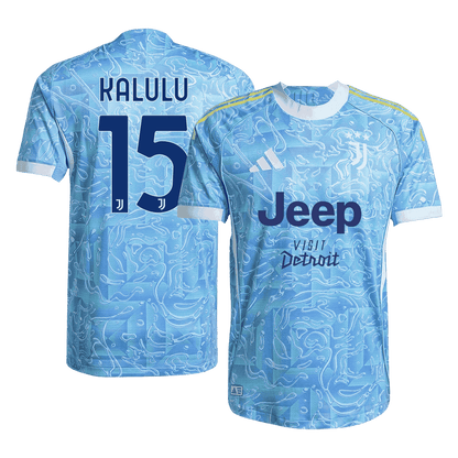KALULU #15 Juventus Uit Spelersversie Voetbalshirt 2025/26 - Slim Fit