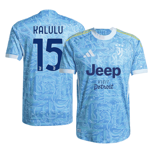 KALULU #15 Juventus Uit Spelersversie Voetbalshirt 2025/26 - Slim Fit