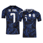DE PAUL #7 Heren Argentina Uit Voetbalshirt WK Voetbal 2026