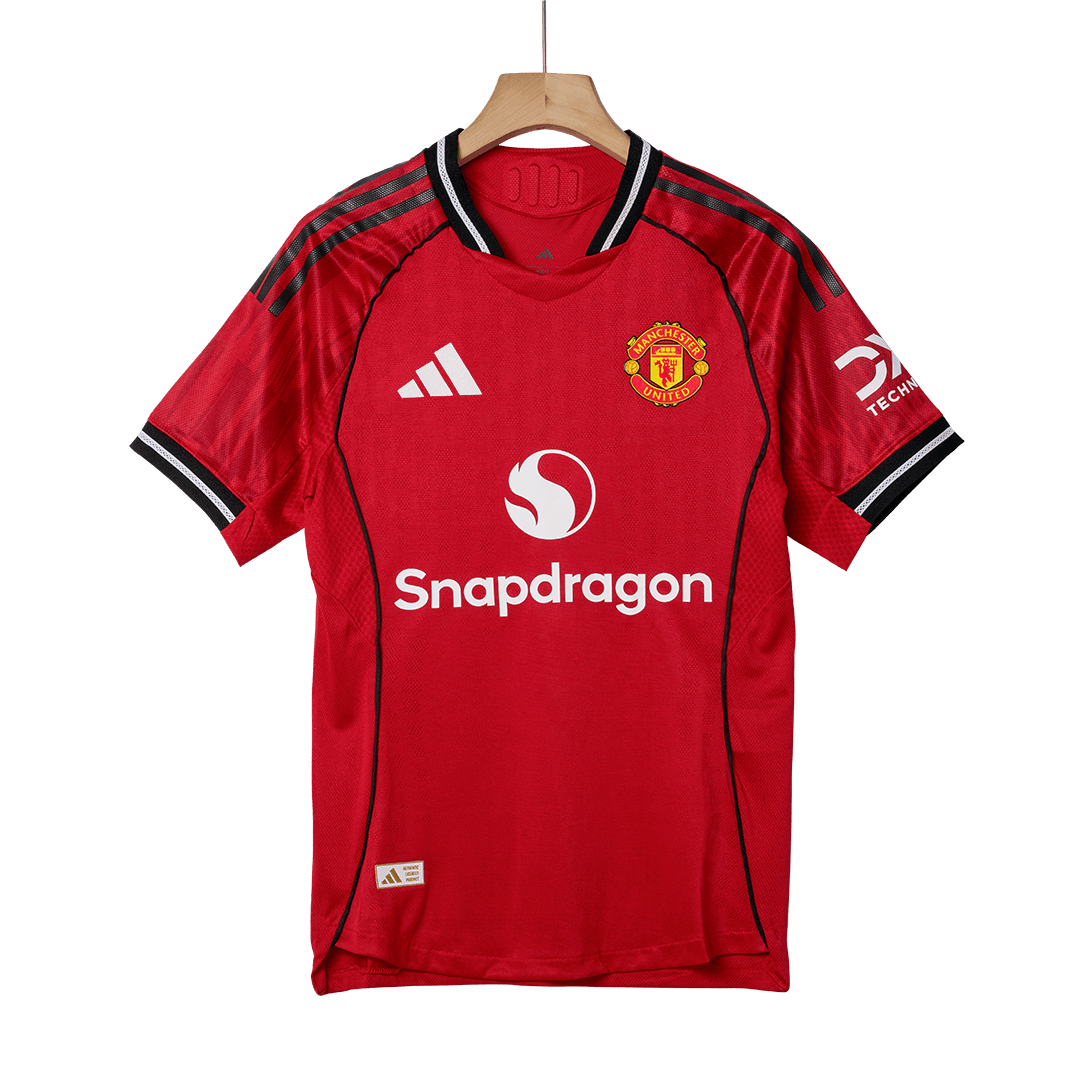 B.FERNANDES #8 Manchester United Thuis Spelersversie Voetbalshirt 2025/26 - Slim Fit