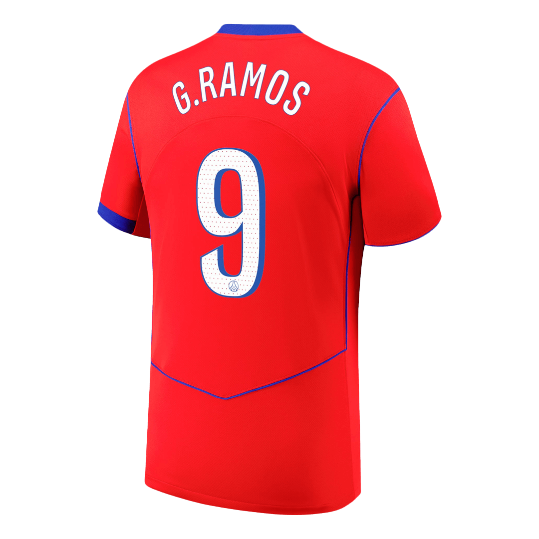 G.RAMOS #9 Heren PSG Derde Voetbalshirt 2025/26