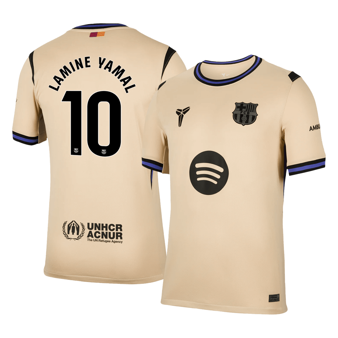 LAMINE YAMAL #10 Heren Barcelona Uit Voetbalshirt 2025/26