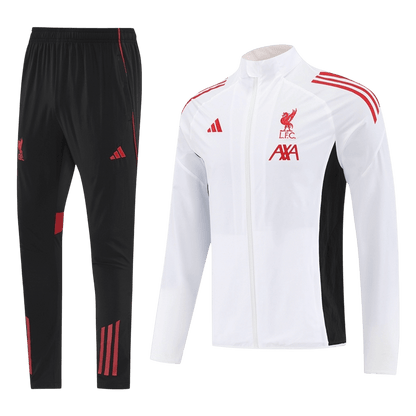 Liverpool Trainingsjack Set(top+broek) 2025/26 White