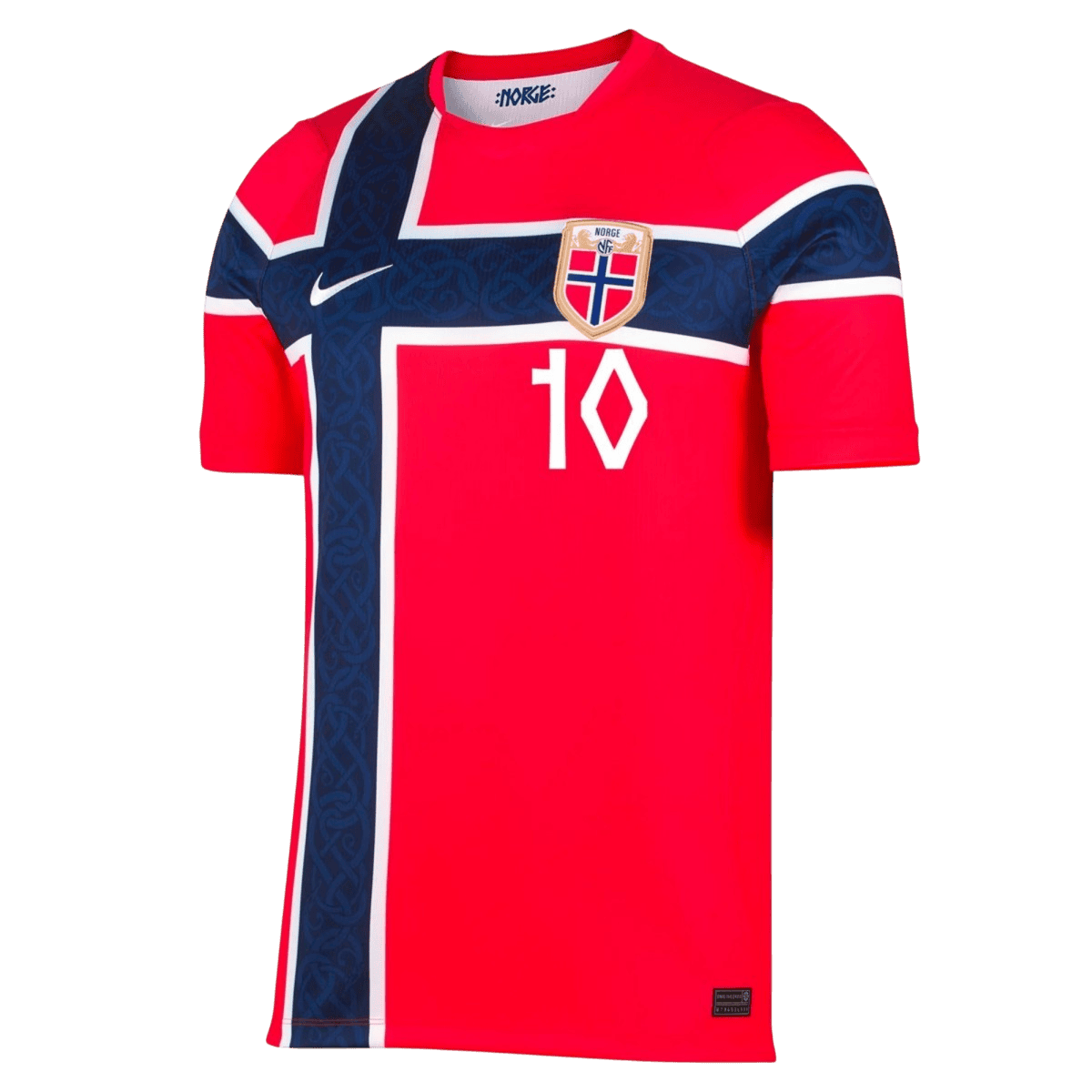 Ødegaard #10 Heren Norway Thuis Voetbalshirt WK Voetbal 2026 - achterkant