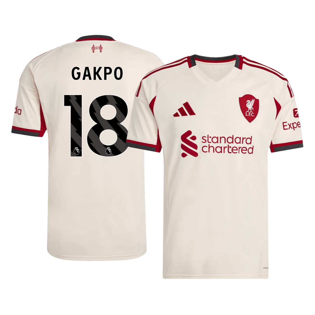 GAKPO #18 Heren Liverpool Uit Voetbalshirt 2025/26