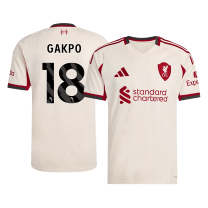 GAKPO #18 Heren Liverpool Uit Voetbalshirt 2025/26