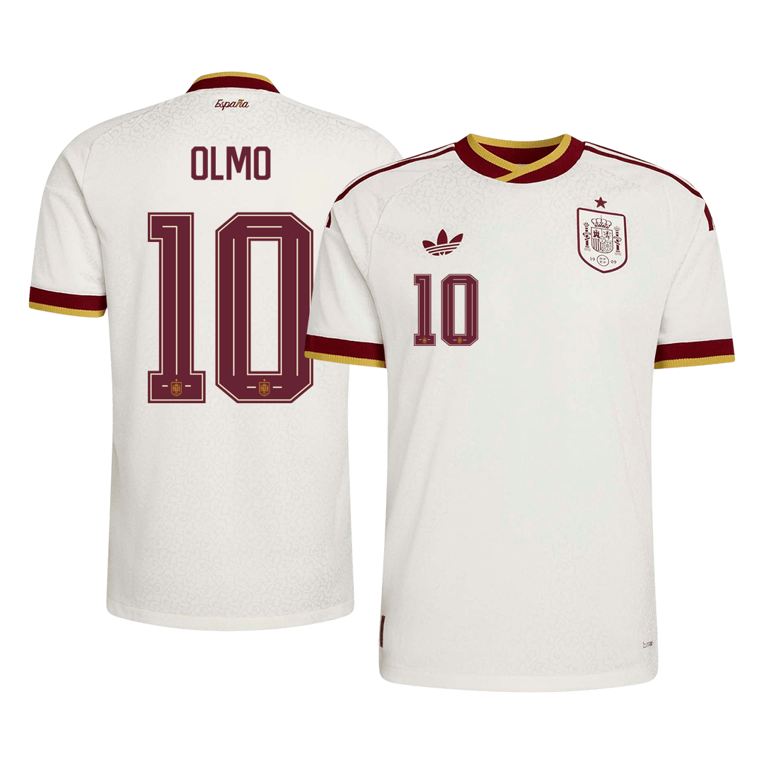 OLMO #10 Spain Uit Spelersversie Voetbalshirt WK Voetbal 2026 - Slim Fit