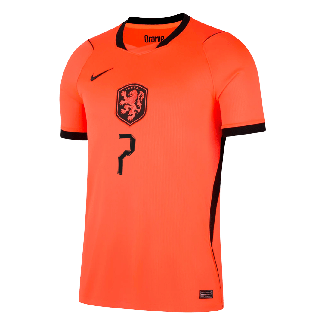 XAVI #7 Heren Netherlands Thuis Voetbalshirt WK Voetbal 2026