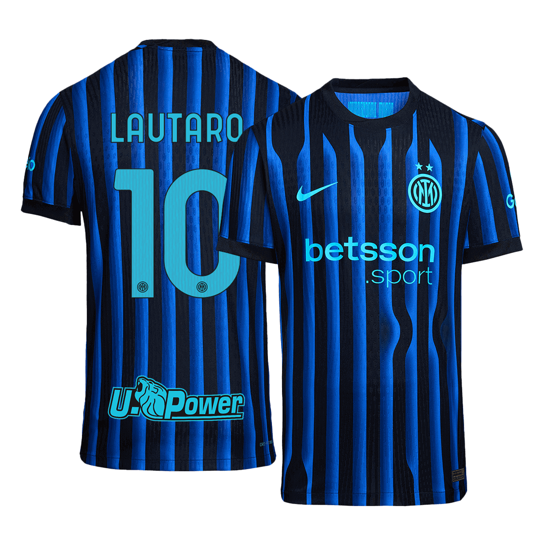 LAUTARO #10 Inter Milan Thuis Spelersversie Voetbalshirt 2025/26 - Slim Fit