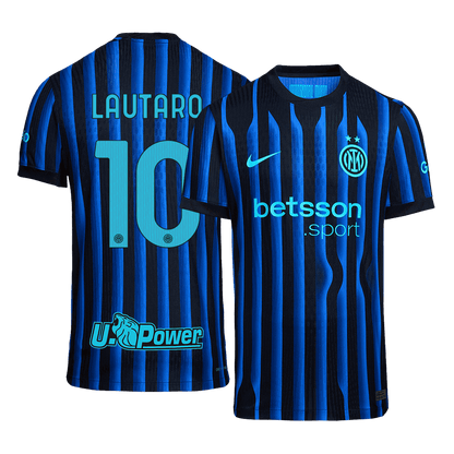 LAUTARO #10 Inter Milan Thuis Spelersversie Voetbalshirt 2025/26 - Slim Fit