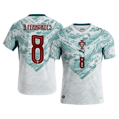 B.FERNANDES #8 Heren Portugal Uit Voetbalshirt WK Voetbal 2026