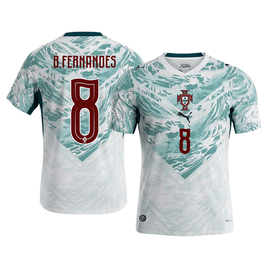 B.FERNANDES #8 Heren Portugal Uit Voetbalshirt WK Voetbal 2026