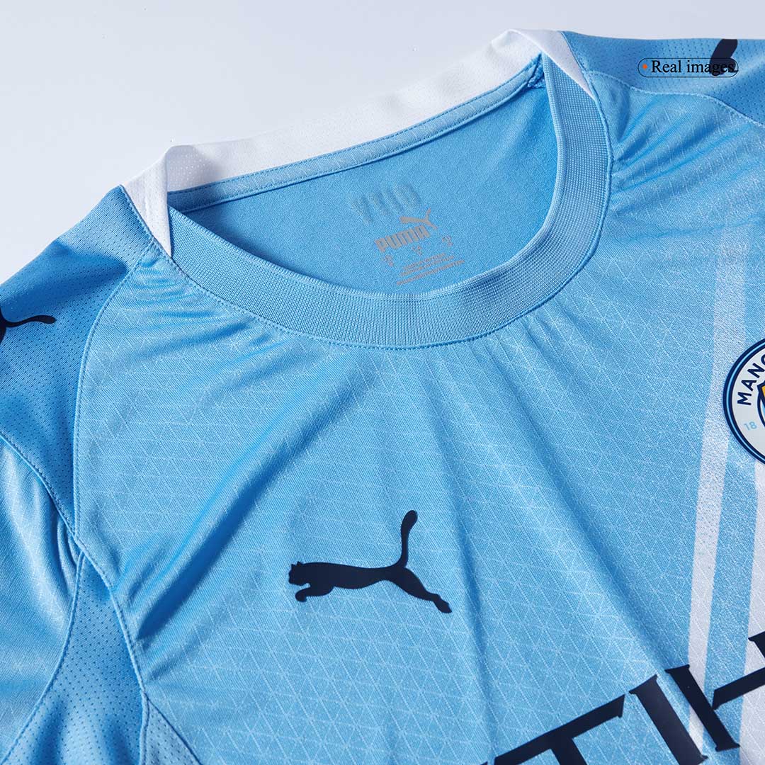 HAALAND #9 Manchester City Thuis Spelersversie Voetbalshirt 2025/26 - Slim Fit