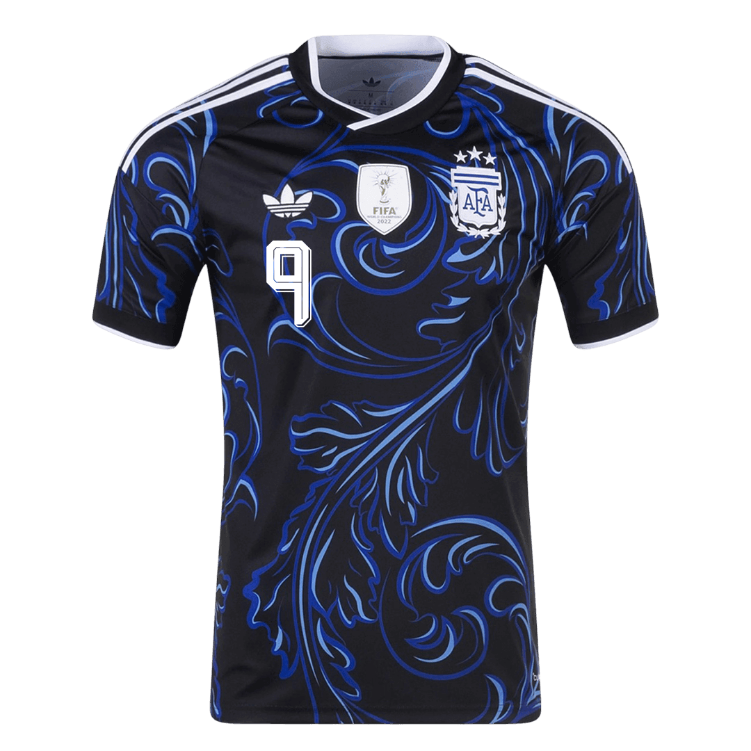 J. ÁLVAREZ #9 Heren Argentina Uit Voetbalshirt WK Voetbal 2026