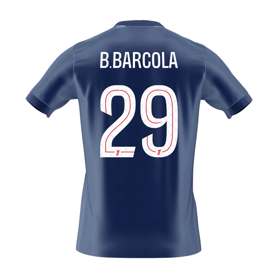 Maillot de football domicile PSG B.BARCOLA #29 pour homme 2025/26 [PREMIUM]