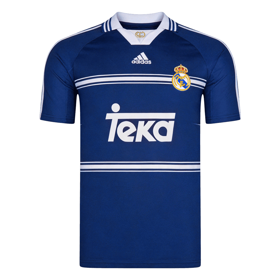 Retro Real Madrid Uit Voetbalshirt 1998/99 - voorkant