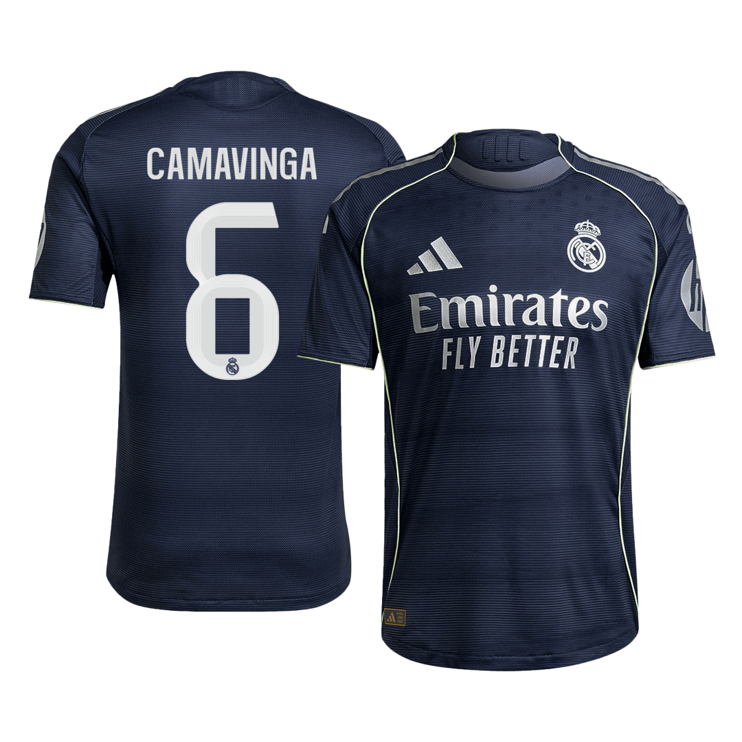 Maillot de football extérieur CAMAVINGA #6 Real Madrid 2025/26 - Coupe slim