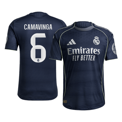 Maillot de football extérieur CAMAVINGA #6 Real Madrid 2025/26 - Coupe slim