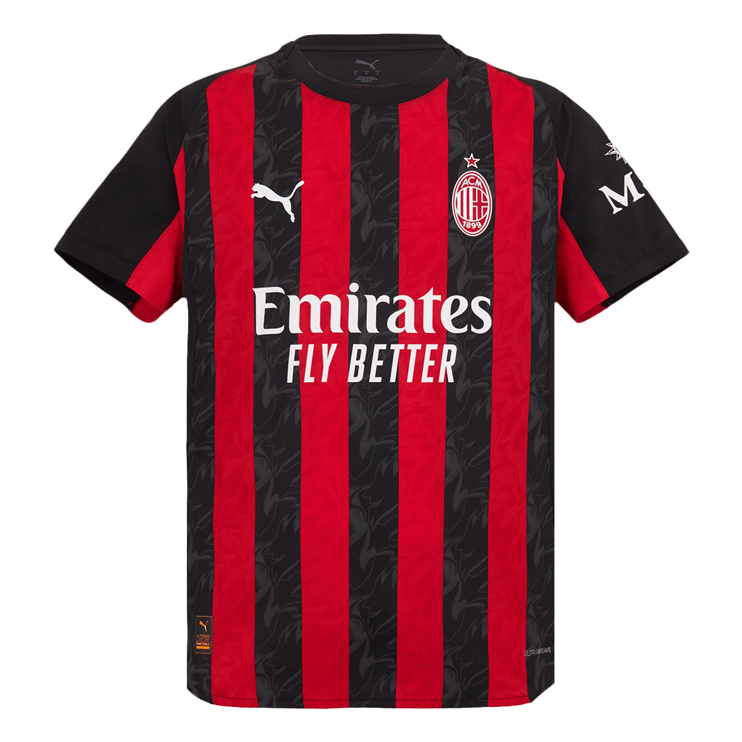 AC Milan Thuis Spelersversie Voetbalshirt 2025/26 - Slim Fit