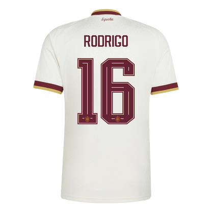 RODRIGO #16 Heren Spain Uit Voetbalshirt WK Voetbal 2026