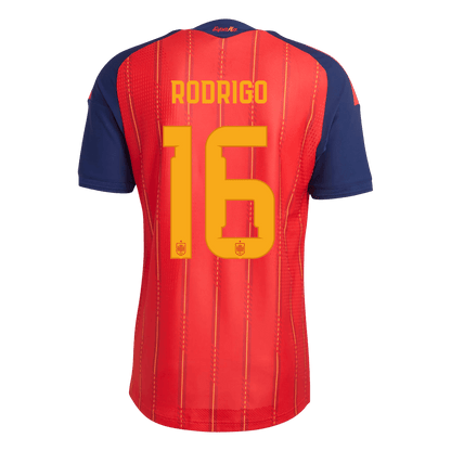 RODRIGO #16 Spain Thuis Spelersversie Voetbalshirt WK Voetbal 2026 - Slim Fit