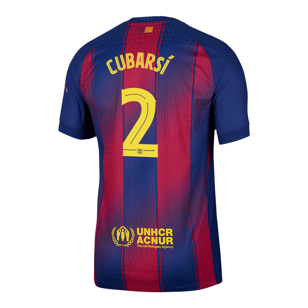 CUBARSÍ #2 Barcelona Thuis Spelersversie Voetbalshirt 2025/26 - Slim Fit