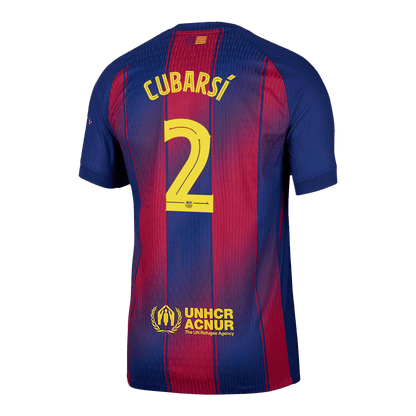 CUBARSÍ #2 Barcelona Thuis Spelersversie Voetbalshirt 2025/26 - Slim Fit