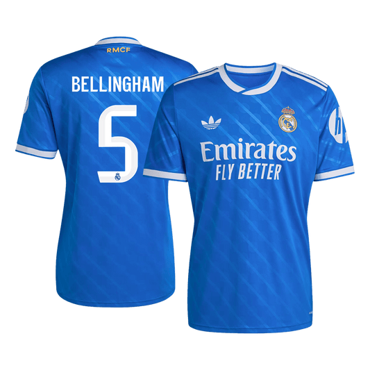 Maillot de football BELLINGHAM #5 pour homme, troisième maillot du Real Madrid 2025/26