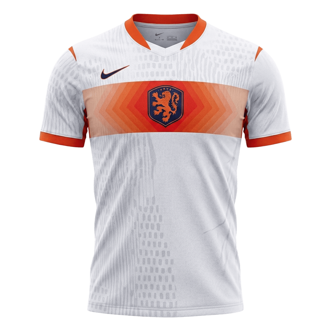 Netherlands Uit Spelersversie Voetbalshirt WK Voetbal 2026 - Slim Fit - voorkant