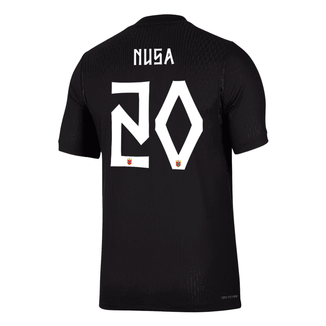 NUSA #20 Norway Uit Spelersversie Voetbalshirt WK Voetbal 2026 - Slim Fit - detail