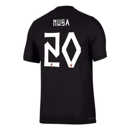 NUSA #20 Norway Uit Spelersversie Voetbalshirt WK Voetbal 2026 - Slim Fit - detail