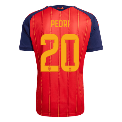 PEDRI #20 Heren Spanje thuisshirt WK Voetbal 2026【Kampioenseditie】
