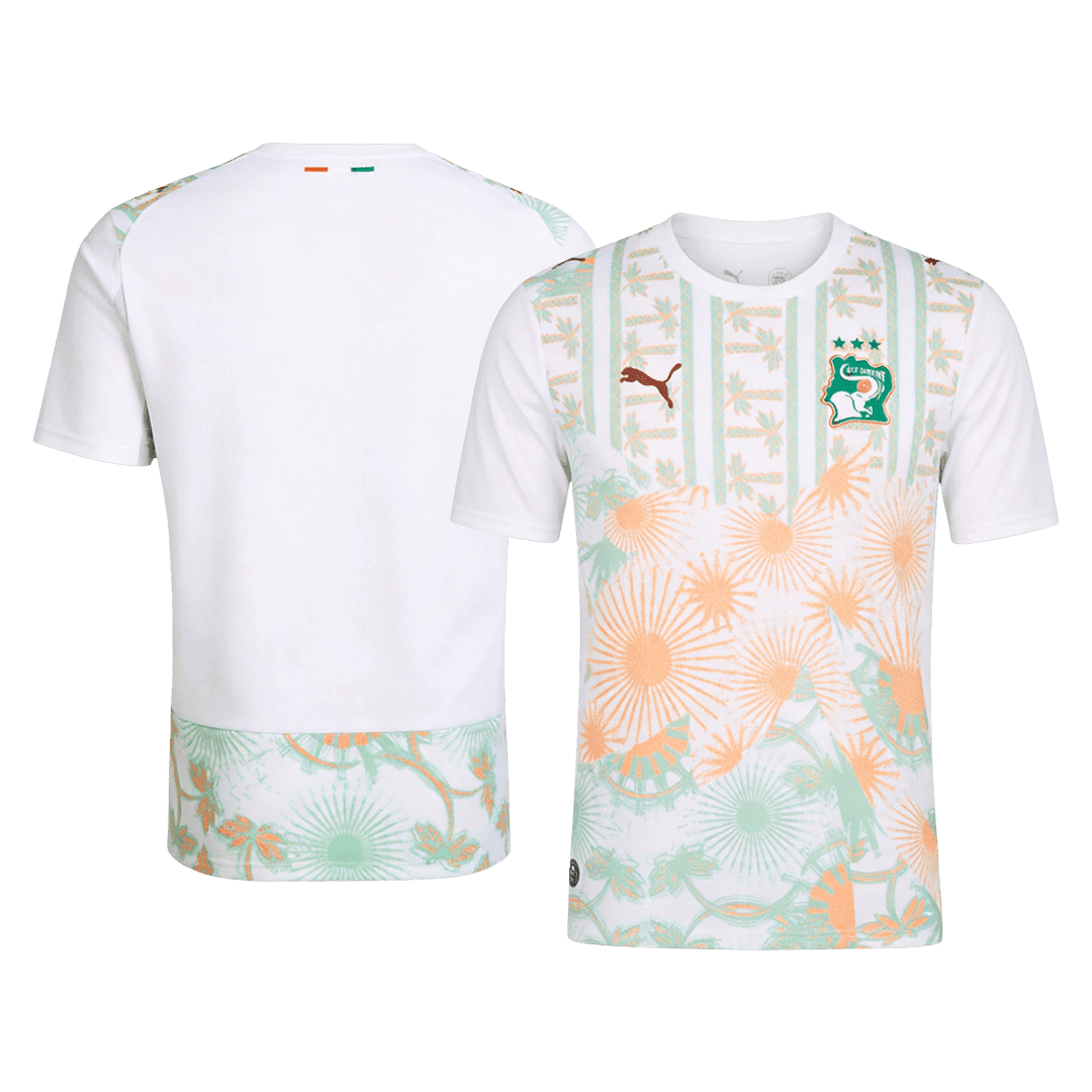 Heren Côte d'Ivoire Uit Voetbalshirt WK Voetbal 2026 - achterkant