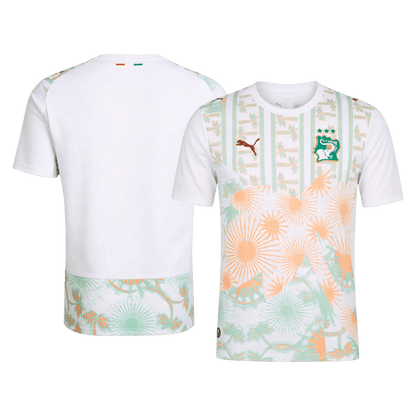 Heren Côte d'Ivoire Uit Voetbalshirt WK Voetbal 2026 - achterkant
