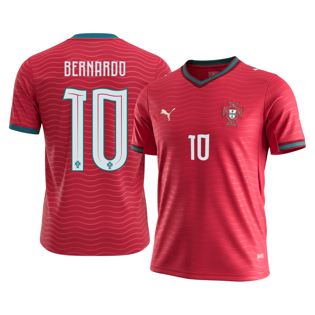 BERNARDO #10 Heren Portugal Thuis Voetbalshirt 2026