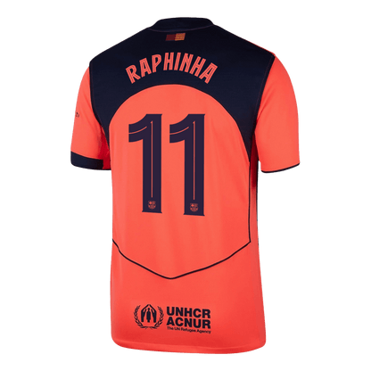RAPHINHA #11 Heren Barcelona Derde Voetbalshirt 2025/26 - UCL