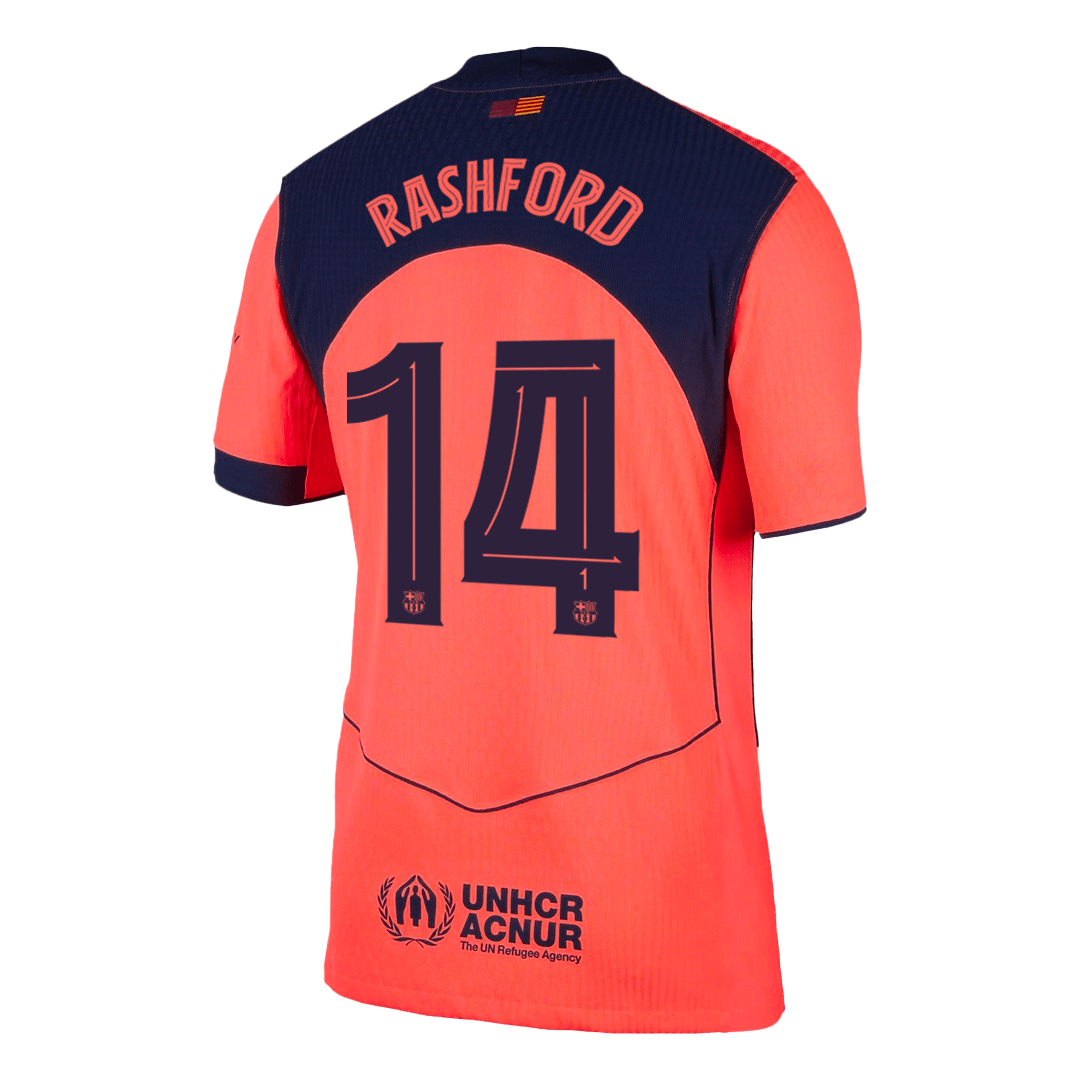 RASHFORD #14 Barcelona Derde Spelersversie Voetbalshirt 2025/26 - Slim Fit