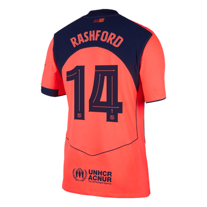 RASHFORD #14 Barcelona Derde Spelersversie Voetbalshirt 2025/26 - Slim Fit