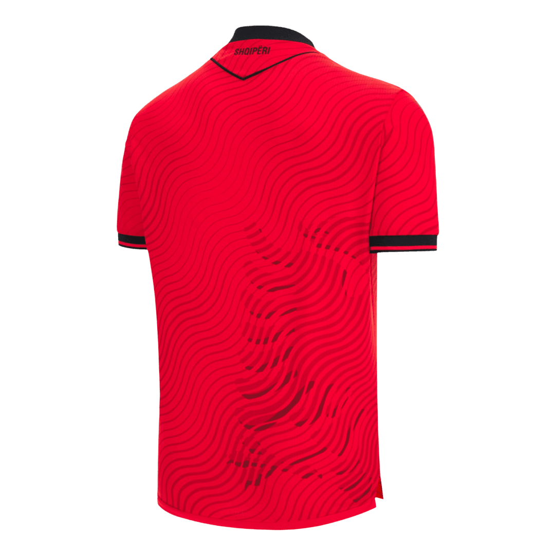 Heren Albania Thuis Voetbalshirt WK Voetbal 2026 - detail