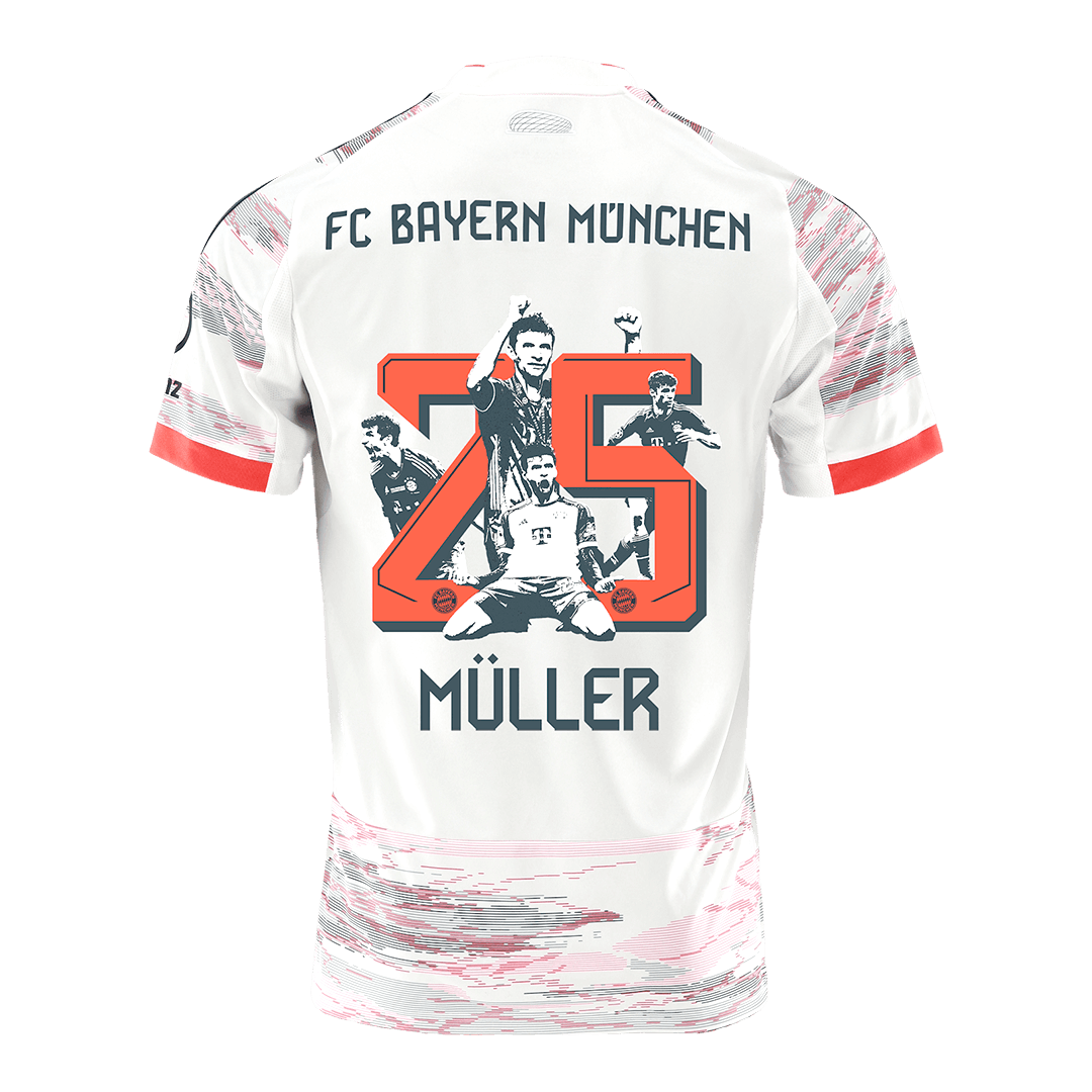 MÜLLER Special #25 Heren Bayern Munich Uit Voetbalshirt 2025/26