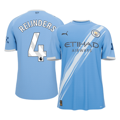 REIJNDERS #4 Heren Manchester City Thuis Voetbalshirt 2025/26 [PREMIUM]