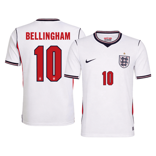 BELLINGHAM #10 Heren England Thuis Voetbalshirt WK Voetbal 2026 - voorkant
