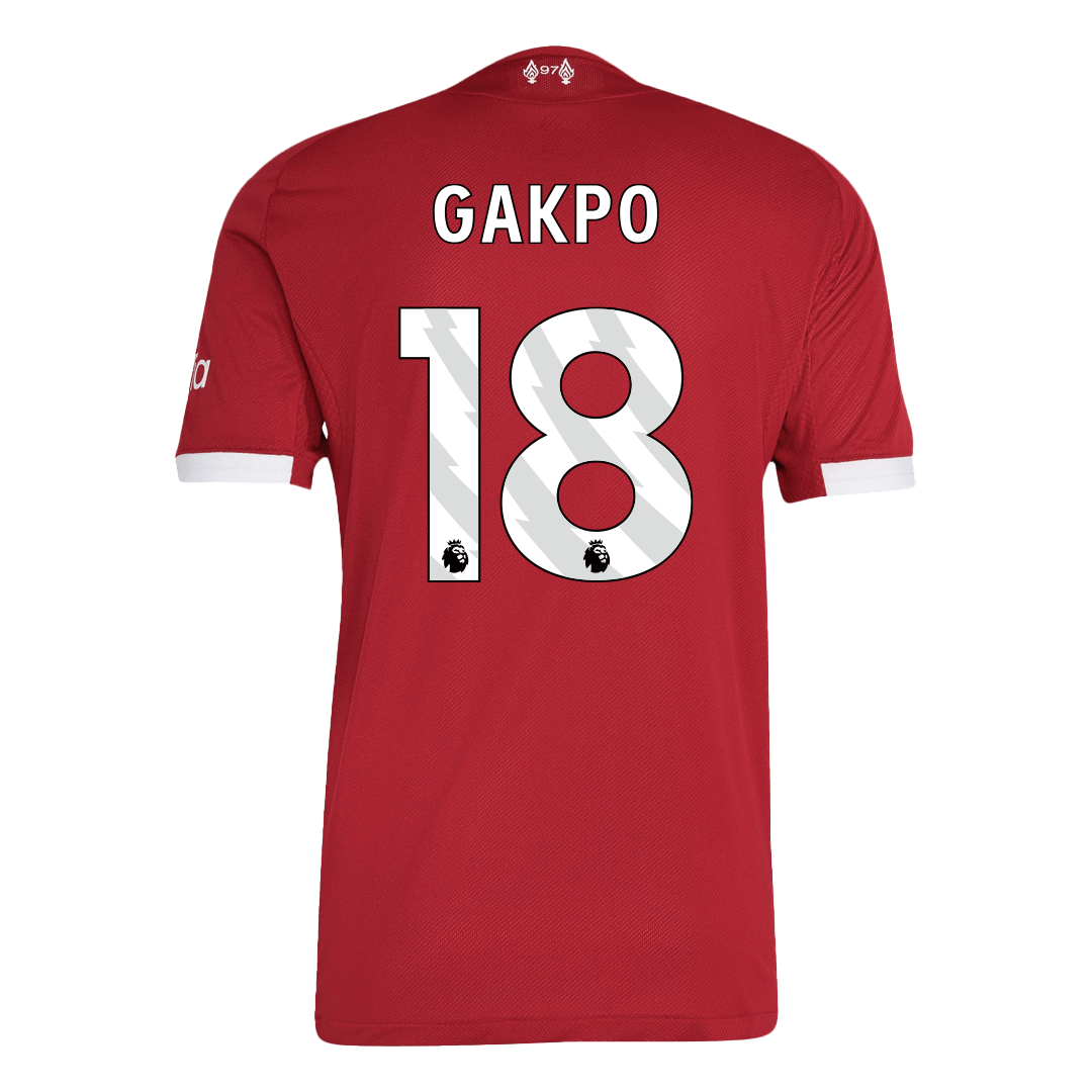 GAKPO #18 Liverpool Thuis Spelersversie Voetbalshirt 2025/26 - Slim Fit