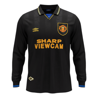 Retro Manchester United Uit Lange Mouwen Voetbalshirt 1993/94