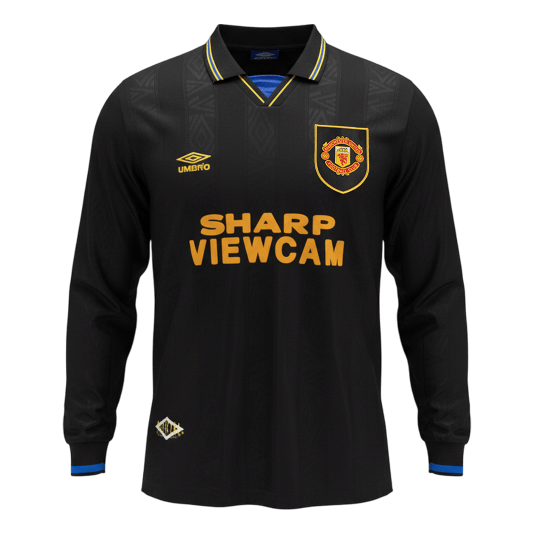 Retro Manchester United Uit Lange Mouwen Voetbalshirt 1993/94