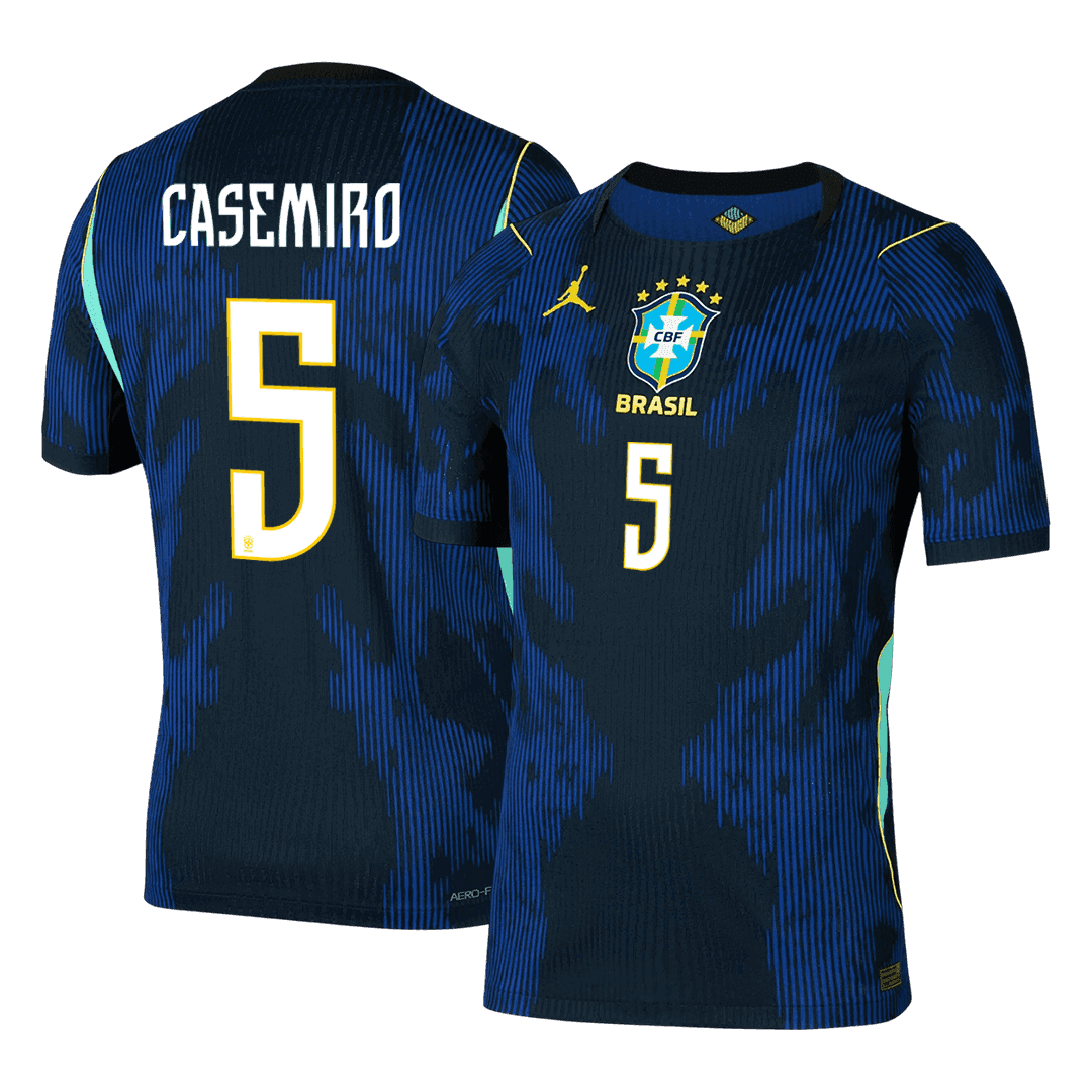 CASEMIRO #5 Brazil Uit Spelersversie Voetbalshirt WK Voetbal 2026 - Slim Fit