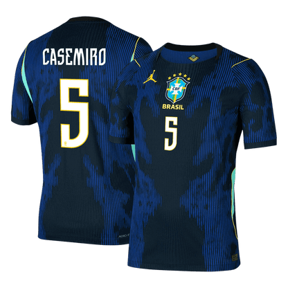CASEMIRO #5 Brazil Uit Spelersversie Voetbalshirt WK Voetbal 2026 - Slim Fit