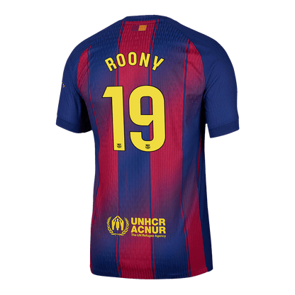 ROONY #19 Barcelona Thuis Spelersversie Voetbalshirt 2025/26 - Slim Fit